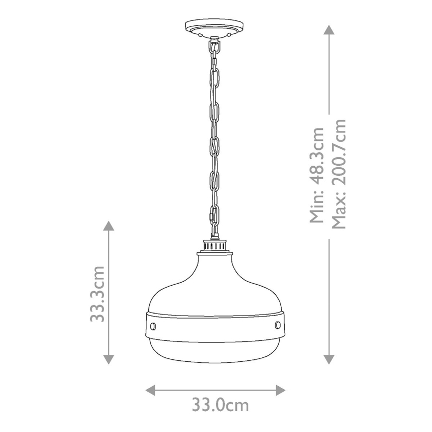 Feiss - Suspension chaîne CADENCE 2xE27/75W/230V
