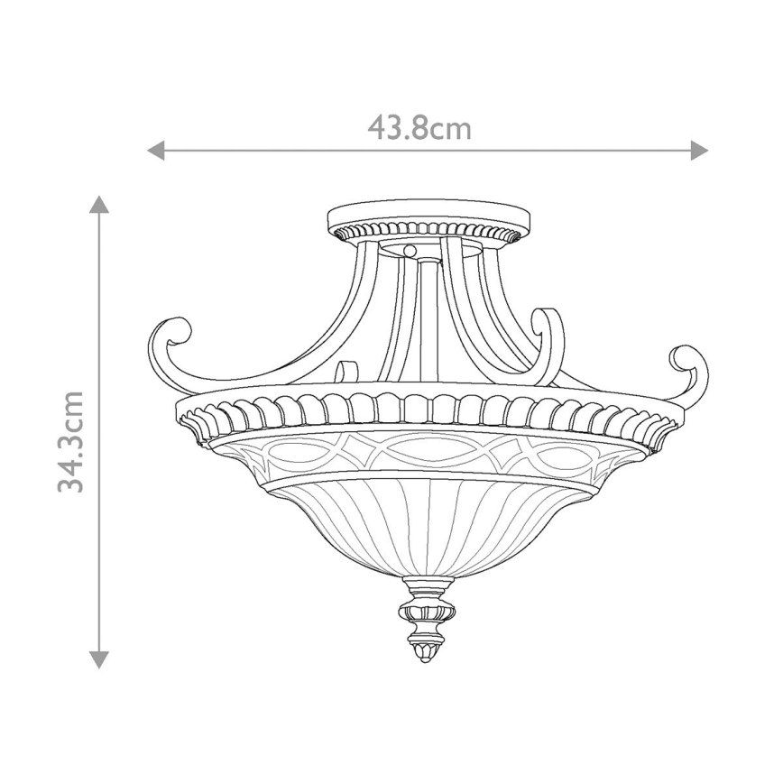Feiss - Lampadario a plafone DRAWING ROOM 2xE27/60W/230V
