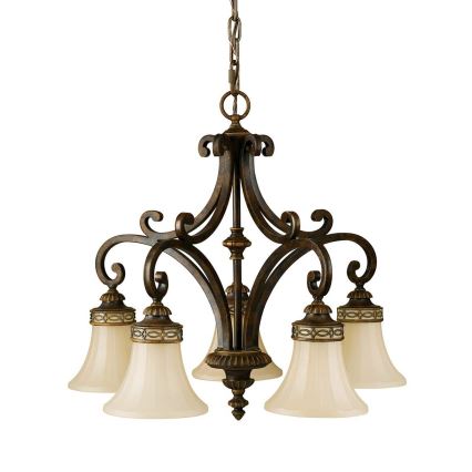 Feiss - Suspension chaîne DRAWING ROOM 5xE27/60W/230V