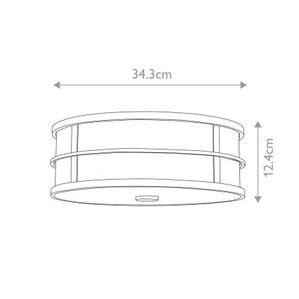 Feiss - Deckenleuchte FUSION 3xE27/40W/230V goldfarben