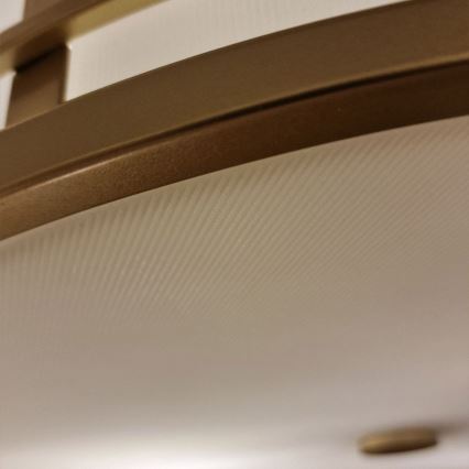 Feiss - Plafoniera FUSION 3xE27/40W/230V Ø 34,3 cm dorata