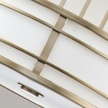 Feiss - Lampadario con asta FUSION 3xE27/40W/230V dorato