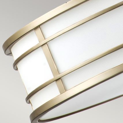 Feiss - Pendelleuchte mit Stange FUSION 3xE27/40W/230V gold