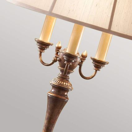 Feiss - Lampada con piedistallo GIBSON 4xE27/60W/230V