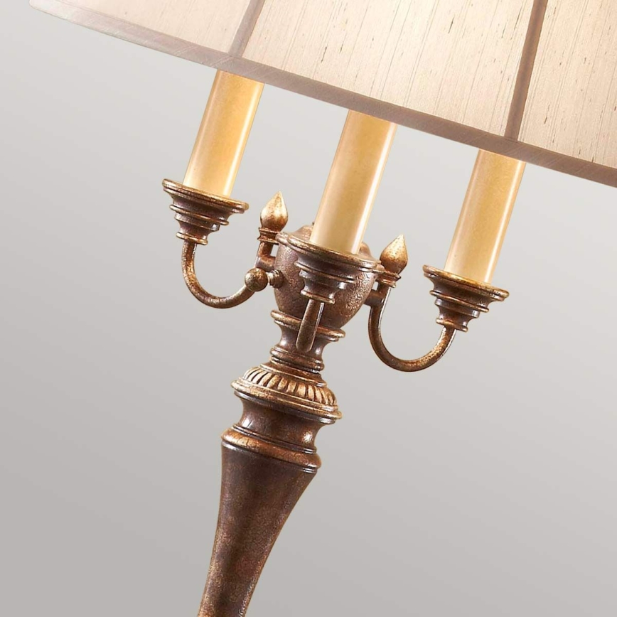 Feiss - Lampada con piedistallo GIBSON 4xE27/60W/230V