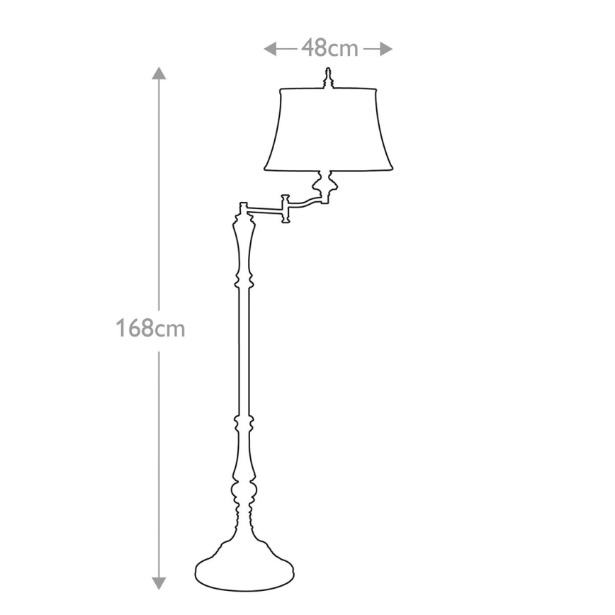 Feiss - Lampada con piedistallo GIBSON 1xE27/60W/230V