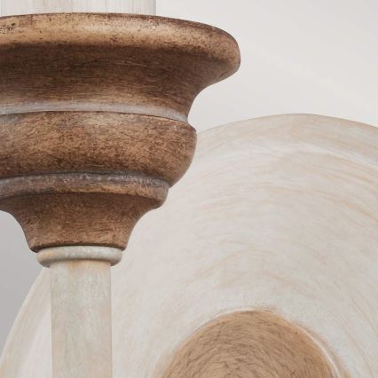 Feiss - Lampada da parete HARTSVILLE 1xE14/40W/230V beige/marrone