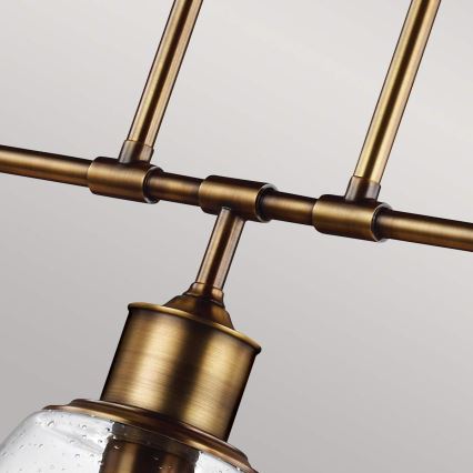 Feiss - Suspension sur tige HOBSON 3xE27/60W/230V bronze