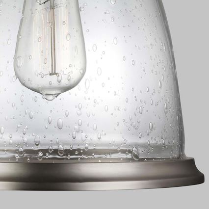 Feiss - Suspension-barre HOBSON 1xE27/60W/230V argent