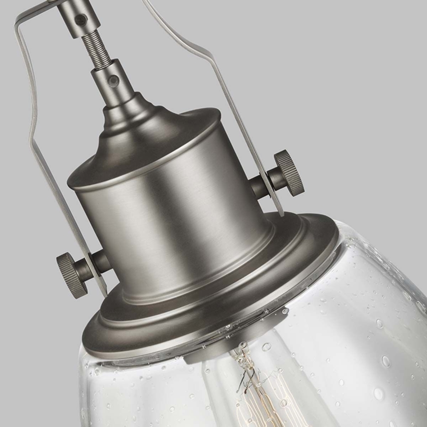 Feiss - Suspension-barre HOBSON 1xE27/60W/230V argent