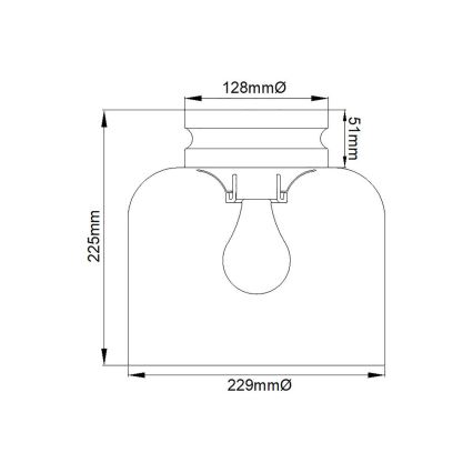 Feiss - Plafoniera HOUNSLOW 1xE27/60W/230V cromo lucido