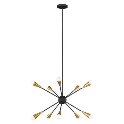 Feiss - LED-Deckenleuchte an Stange JAX 10xG9/3W/230V schwarz/golden