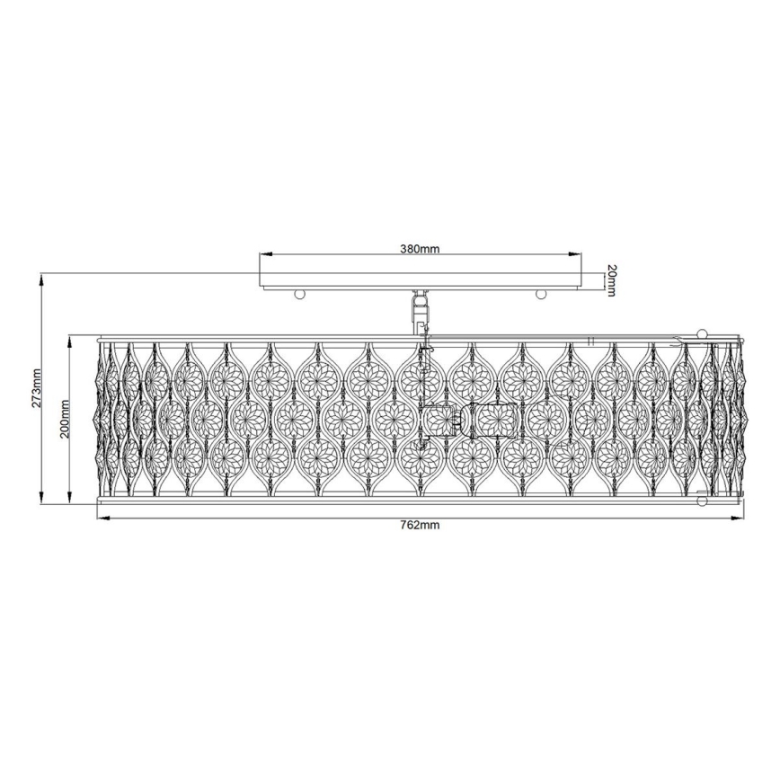 Feiss - Deckenleuchte LUCIA 6xE27/60W/230V