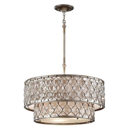 Feiss - Lampadario a sospensione con supporto rigido LUCIA 6xE27/60W/230V