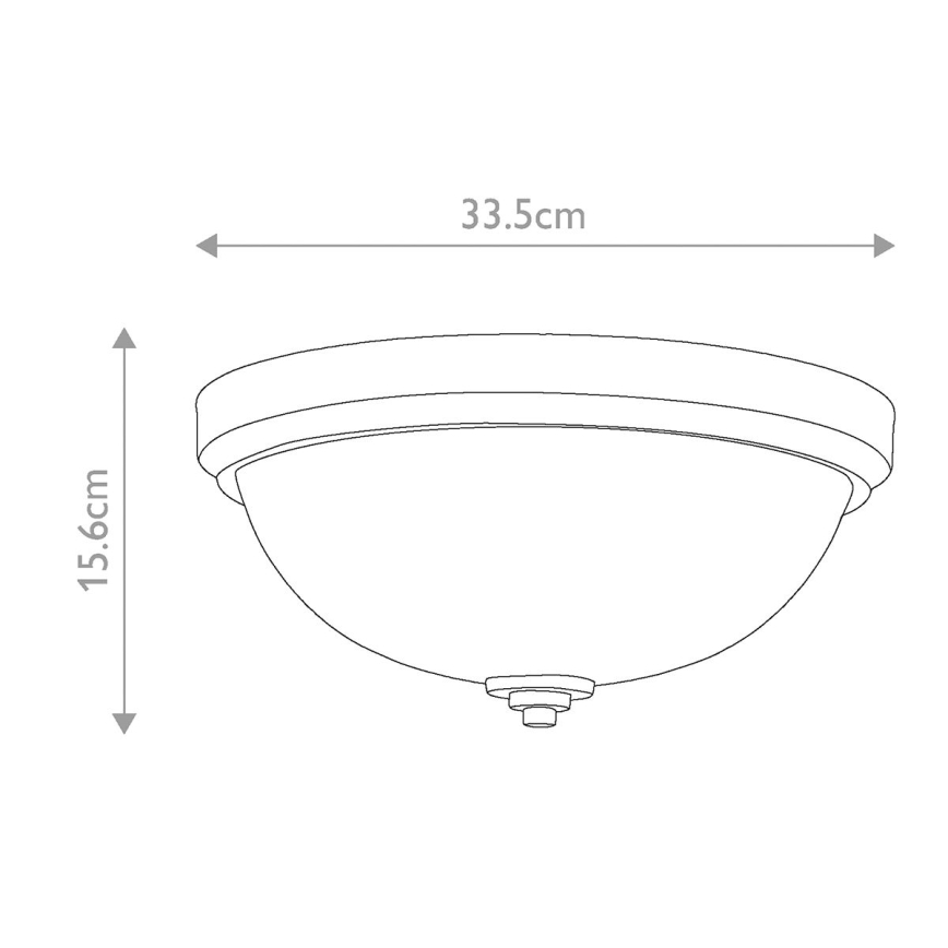 Feiss - Plafoniera da bagno MALIBU 2xE27/60W/230V IP44