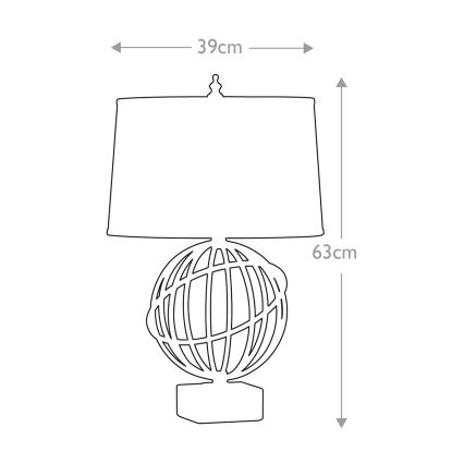 Feiss - Lampada da tavolo SPENCER 1xE27/60W/230V