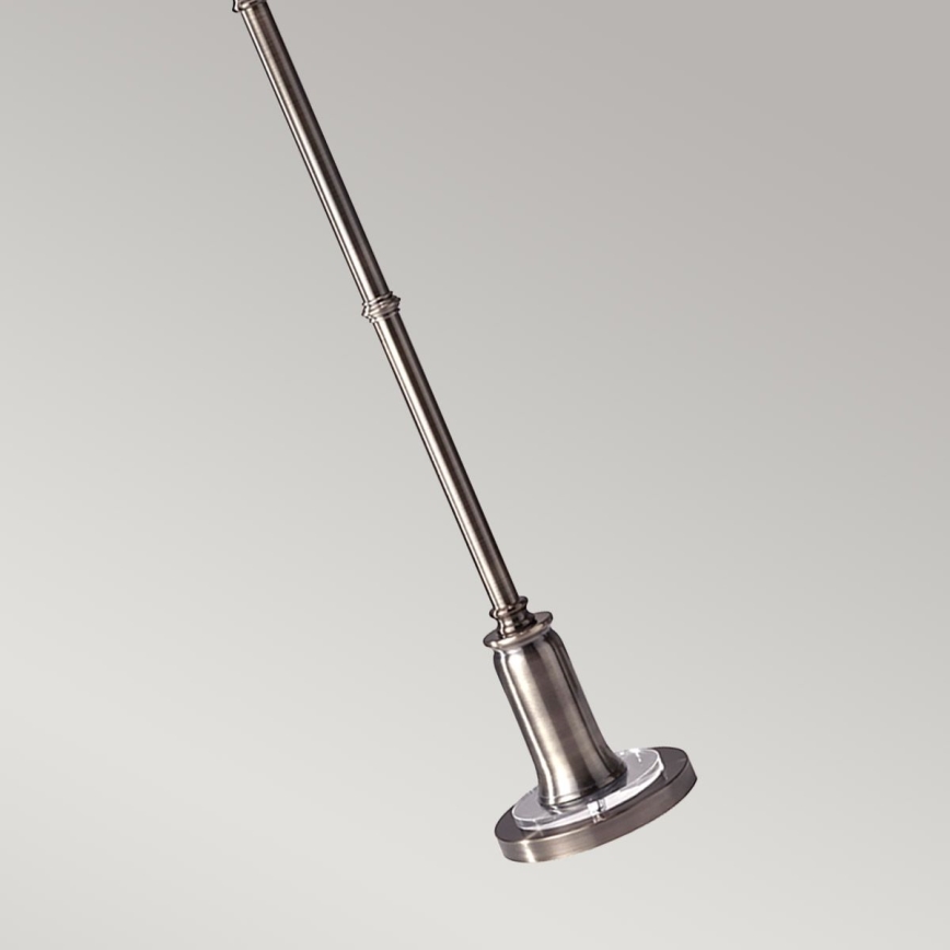Feiss - Lampada con piedistallo STATEROOM 2xE27/60W/230V argento