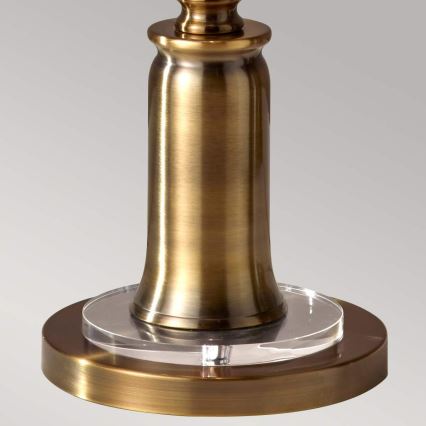 Feiss - Lampada con piedistallo STATEROOM 2xE27/60W/230V ottone