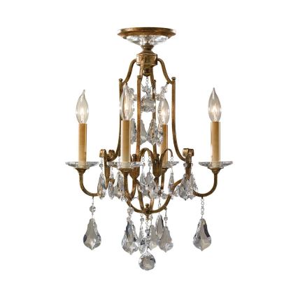Feiss - Lampadario a sospensione con catena VALENTINA 4xE14/60W/230V