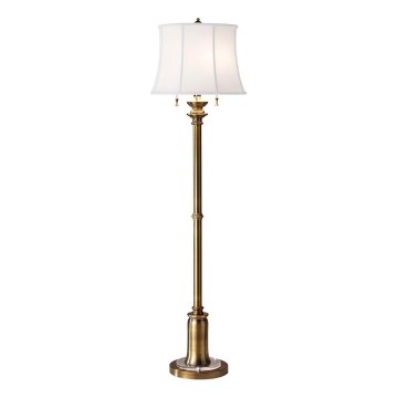 Feiss - Lampada con piedistallo STATEROOM 2xE27/60W/230V ottone
