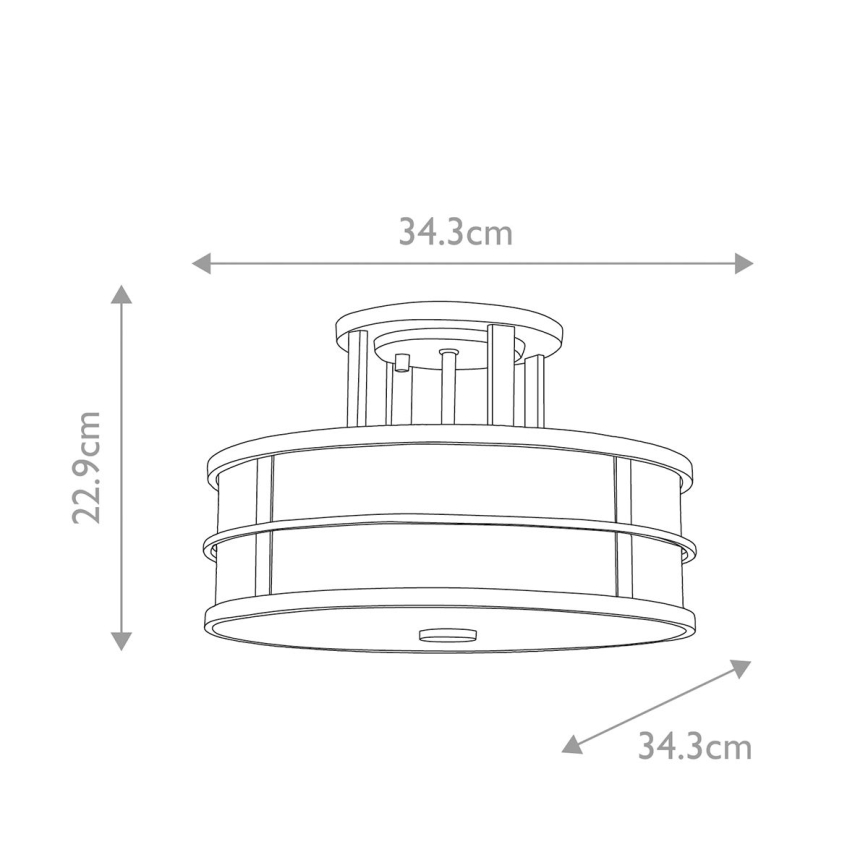 Feiss - Lampadario a plafone FUSION 3xE27/60W/230V