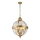 Feiss - Lampadario a sospensione con catena ADAMS 4xE14/60W/230V oro