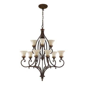 Feiss - Lampadario a sospensione con catena DRAWING ROOM 9xE27/60W/230V