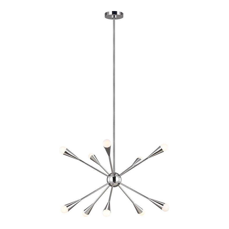 Feiss - Lampadario a sospensione con supporto rigido LED JAX 10xG9/3W/230V cromo lucido