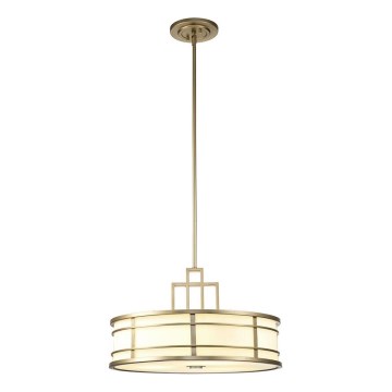Feiss - Lampadario con asta FUSION 3xE27/40W/230V dorato