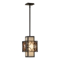 Feiss - Pendelleuchte mit Stange REMY 1xE27/60W/230V schwarz/gold