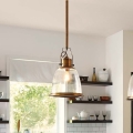 Feiss - Suspension-barre HOBSON 1xE27/60W/230V bronze