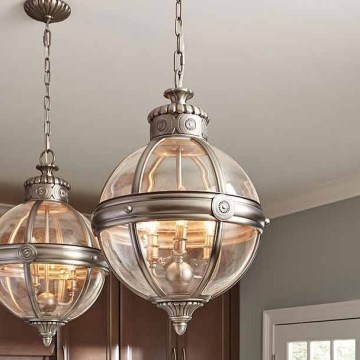 Feiss - Suspension chaîne ADAMS 3xE14/60W/230V bronze