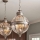 Feiss - Suspension chaîne ADAMS 3xE14/60W/230V bronze