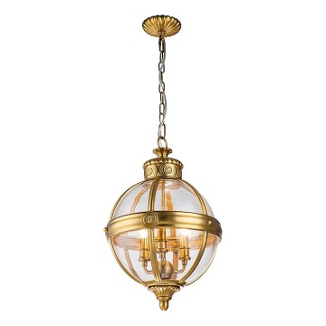 Feiss - Suspension chaîne ADAMS 3xE14/60W/230V doré