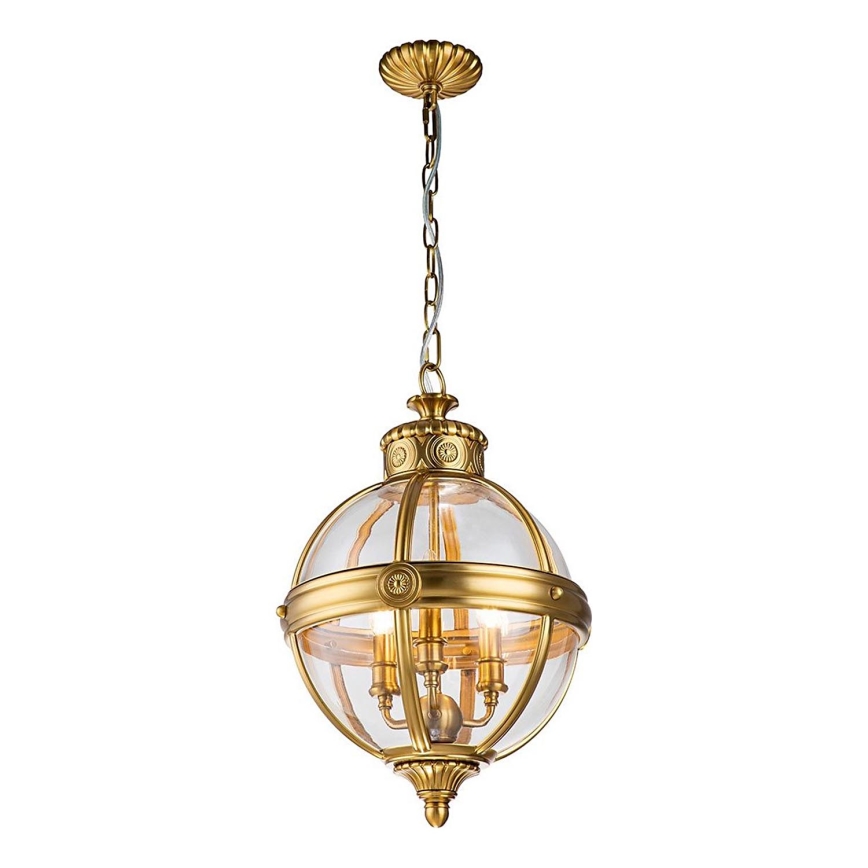 Feiss - Suspension chaîne ADAMS 3xE14/60W/230V doré