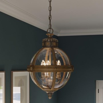 Feiss - Suspension filaire ADAMS 3xE14/60W/230V bronze