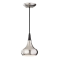 Feiss - Suspension sur câble BESO 1xE27/60W/230V chrome mat/noir