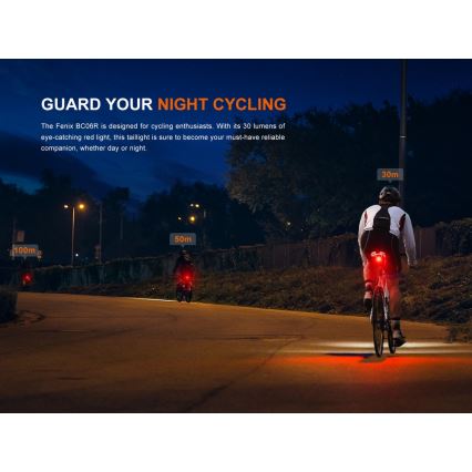 Fenix BC06R - LED Luce per bicicletta ricaricabile e dimmerabile LED/USB IP66 90 lm 24,5 h