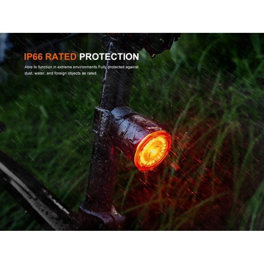 Fenix BC06R - Phare de vélo à intensité variable et rechargeable LED/USB IP66 90 lm 24,5 h 560 mAh