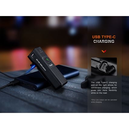 Fenix BC15R - Dimmbares, aufladbares LED-Fahrradlicht LED/USB IP66 400 glänzend 31,5 h 2600 mAh