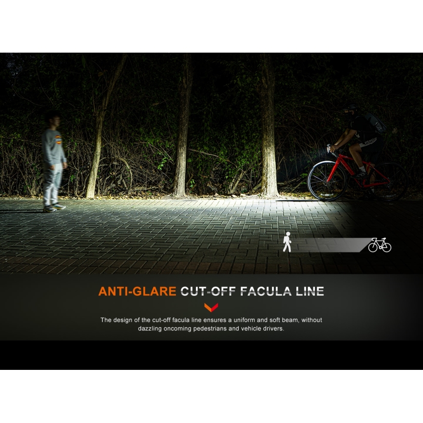 Fenix BC15R-LED Luce per bicicletta ricaricabile e dimmerabile LED/USB IP66 400 lm 31,5 ore