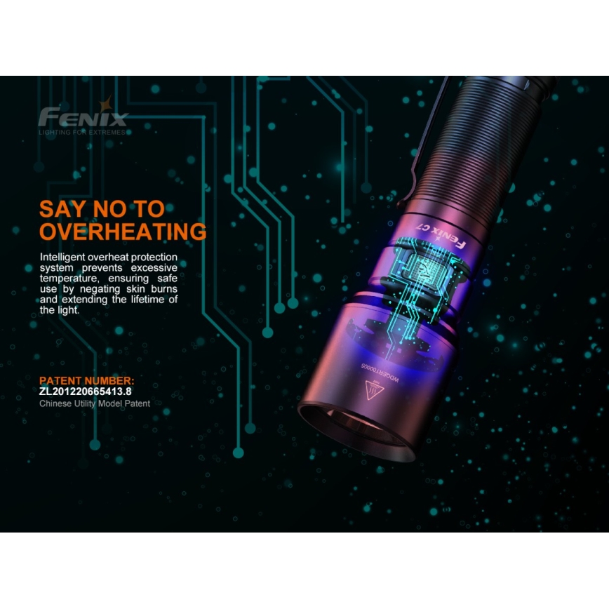 Fenix C7 - Torcia ricaricabile dimmerabile a LED 1xLED/1x21700 IP68 3000 lm 68 h