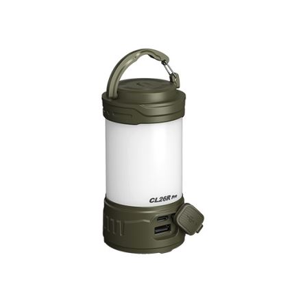 Fenix CL26RPROOLI - Lampe portable rechargeable à intensité variable LED/USB IP66 650 lm 408 h vert