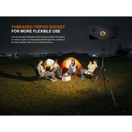 Fenix CL27RGRE - Luce LED dimmerabile ricaricabile LED/USB IP66 1600 lm 285 h