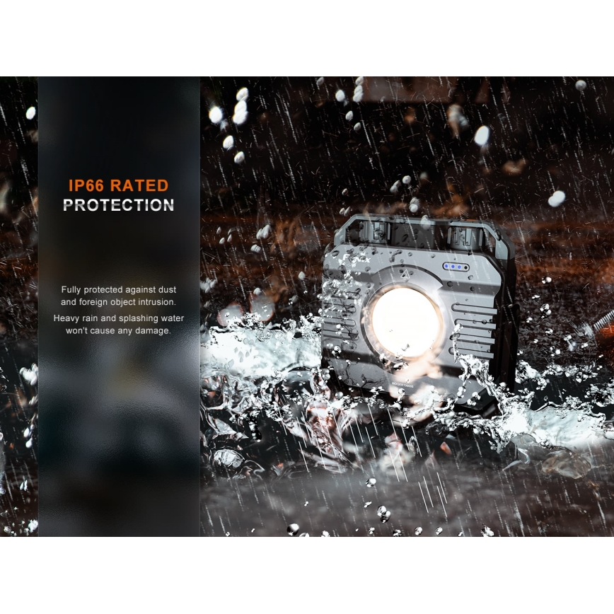 Fenix CL28R - Proiettore LED dimmerabile ricaricabile con power bank LED/USB IP66 2000 shiny 360 h 10000 mAh