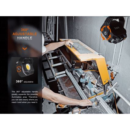 Fenix CL28R - Proiettore LED dimmerabile ricaricabile con power bank LED/USB IP66 2000 shiny 360 h 10000 mAh