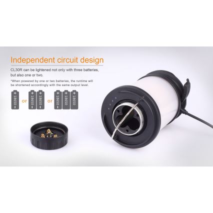 Fenix CL30R - Lampada portatile ricaricabile a LED LED/USB/6xCR123A IPX7 650 lm 300 h 2600 mAh