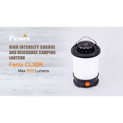 Fenix CL30R - Lampe portable rechargeable LED/USB/6xCR123A IPX7 650 lm 300 h 2600 mAh