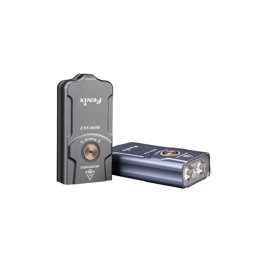 Fenix E03RV20BLU - Torcia LED ricaricabile LED/USB IP66 500 lm 30 h 400 mAh