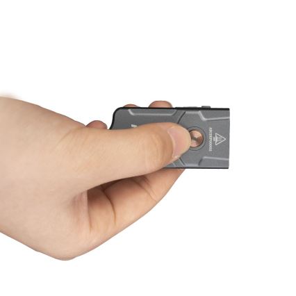 Fenix E03RV20GREY - Torcia LED ricaricabile LED/USB IP66 500 lucente 30 h 400 mAh